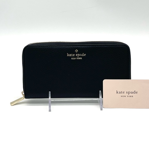 Kate Spade Large Continental Wallet Black - Picture 2 of 8